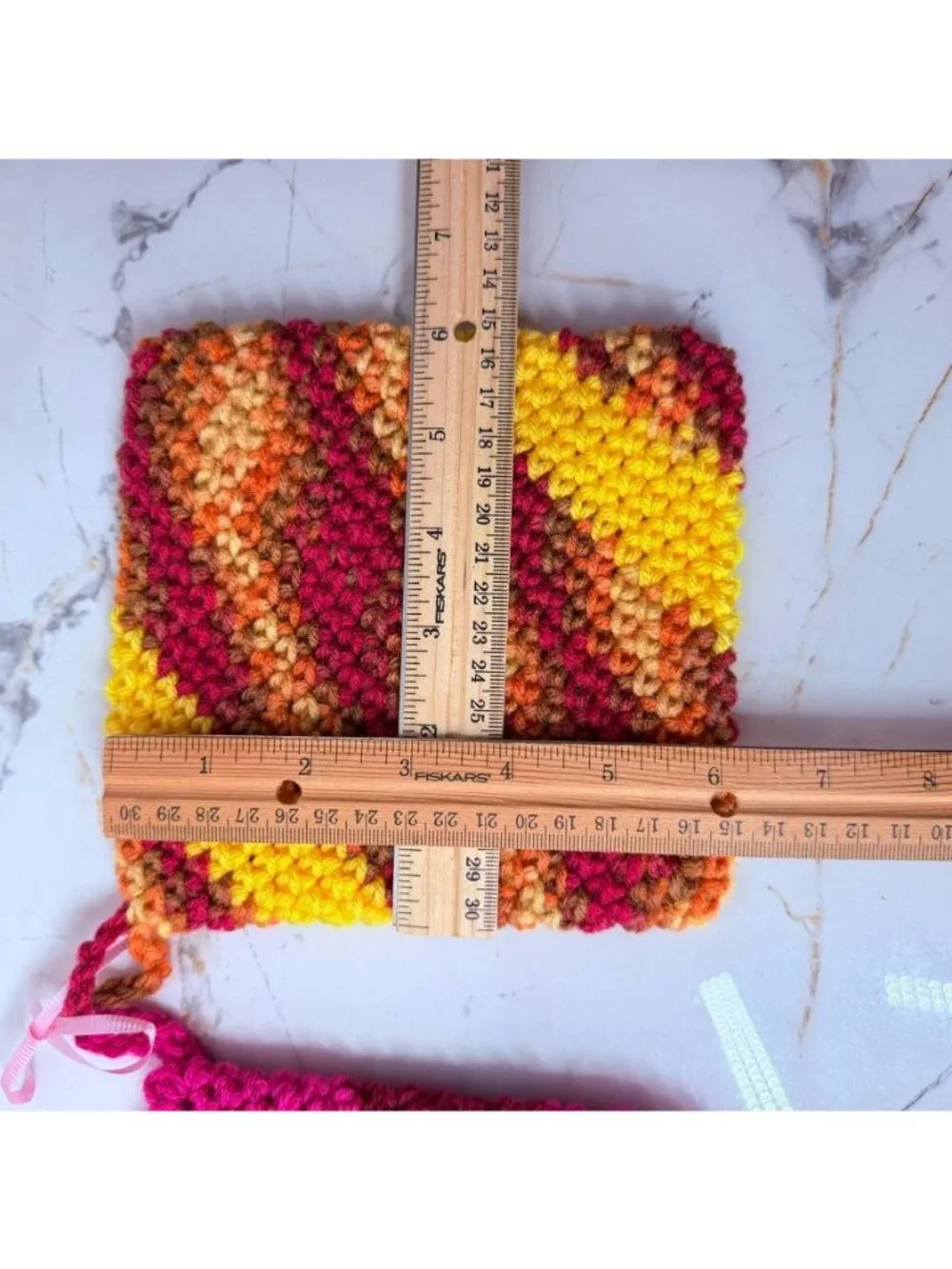 Handmade Crochet Thick Potholders / Hot Pads Set of 2